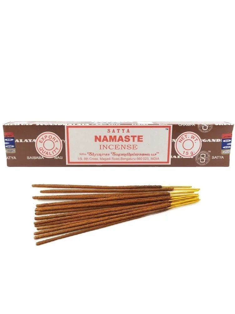 Благовония Namaste Incense (Намасте) Ароматические индийские палочки для дома, йоги и медитации, Satya #1