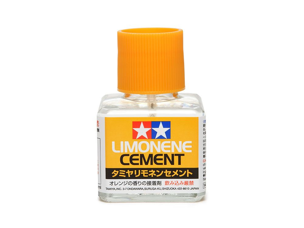 Клей для пластика с кисточкой, с запахом лимона, 40 мл (Limonene cement, 40 ml)  #1