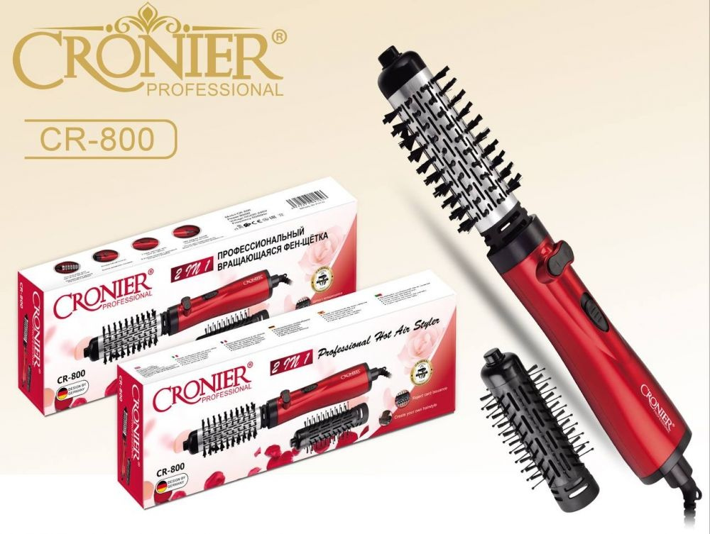 CRONIER Фен-щетка для волос Фен - Щетка для волос Cronier 2 в 1 с вращением насадки в обе стороны для #1