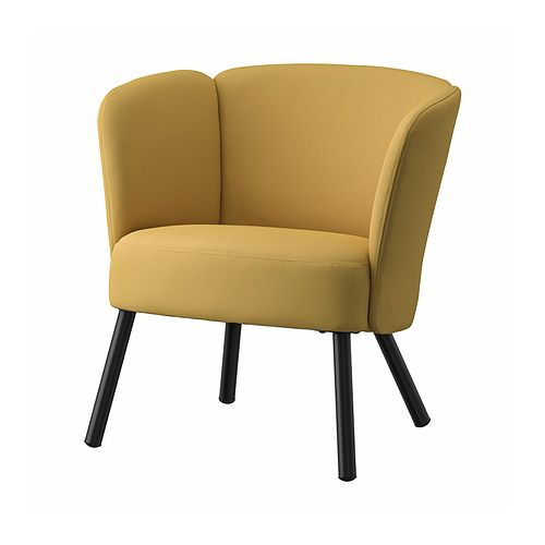 ИКЕА HERRAKRA кресло, дисерёд темно-желтый #1