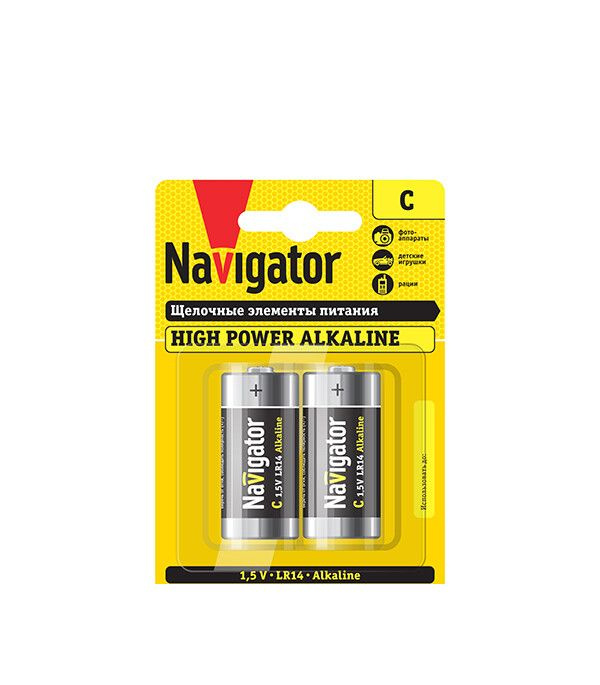 Батарейка Navigator LR14 1,5 В (2 шт.) #1