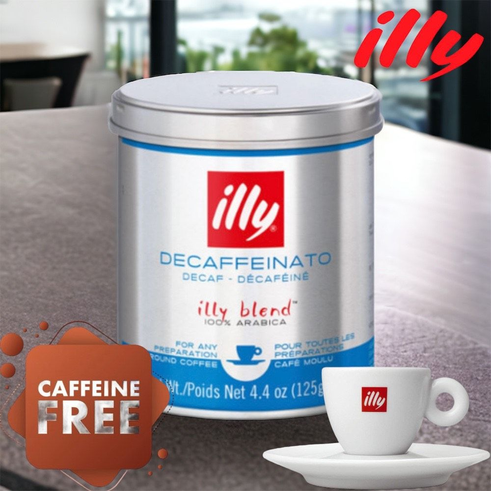 Кофе молотый illy без кофеина, 125 г #1