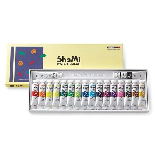 Набор красок акварельных ShinHanart SHAMI 18 цв. по 10 мл в картонной упаковке  #1