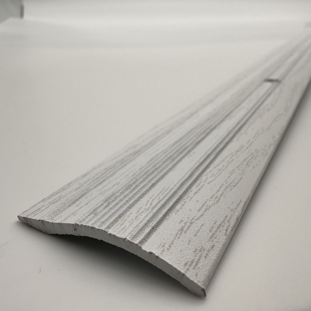 Порог алюминиевый стыкоперекрывающий одноуровневый стык (ПД 04) 39,4x7,1 2700 мм дуб санта  #1