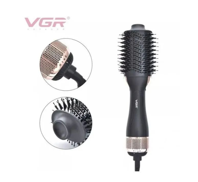 VGR Фен-щетка для волос V-492 1200 Вт, скоростей 2, кол-во насадок 1, черный  #1
