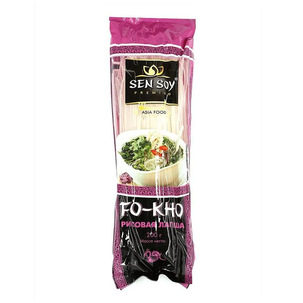 Макаронные изделия Sen Soy Fo-Kho Лапша рисовая 200 г #1