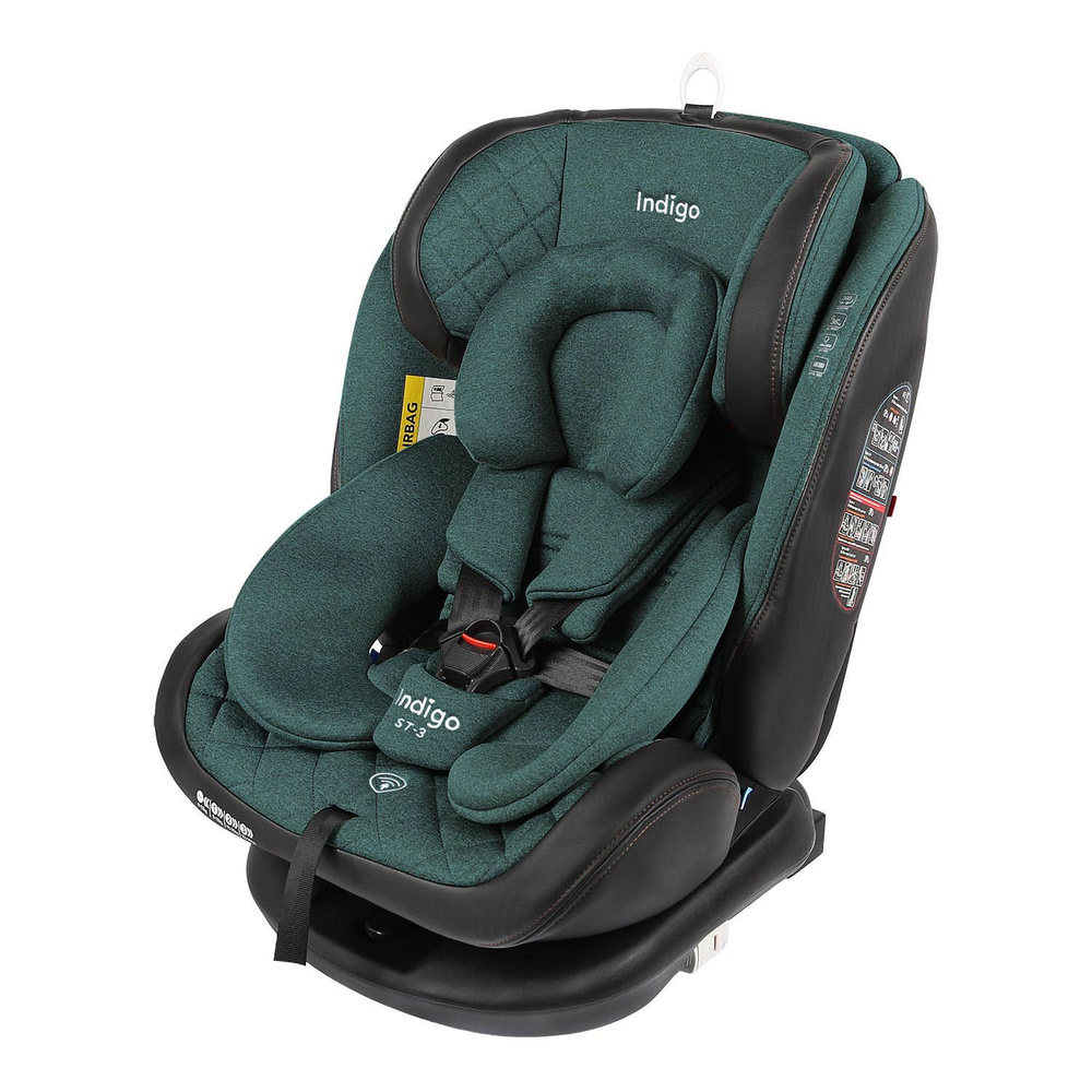 Автокресло INDIGO Aero ISOFIX зелёный #1