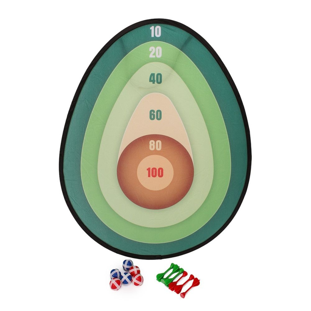 Дартс КНР "Авокадо", 3 в 1, 6 мячей с липучками, 6 дротиков, в коробке, 3888-15 (2377793)  #1