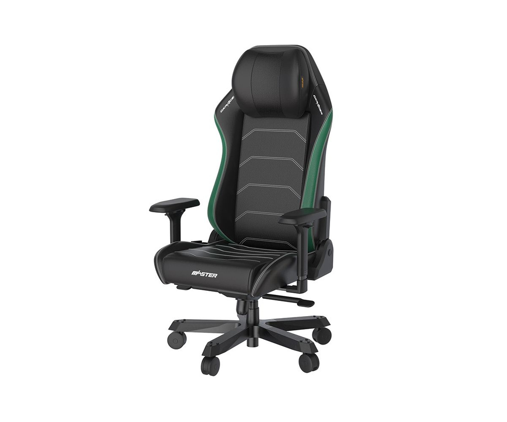 Компьютерное кресло DXRacer Master Plus / XL Microfiber Leatherette Black Green #1