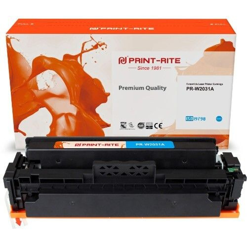 Картридж лазерный Print-Rite TFHBKPCPU1J PR-W2031A W2031A голубой (2100стр.) для HP Color LaserJet M454nw/dn/dw/ #1