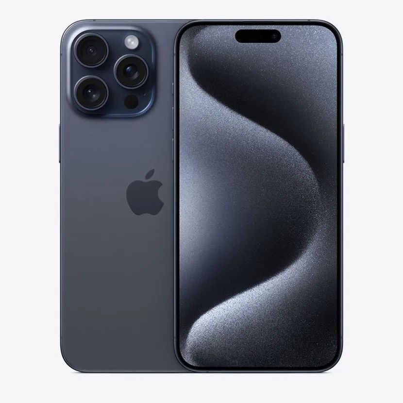 Apple Мобильный телефон Смартфон iPhone 15 Pro 256Gb, лазурный, голубой  #1