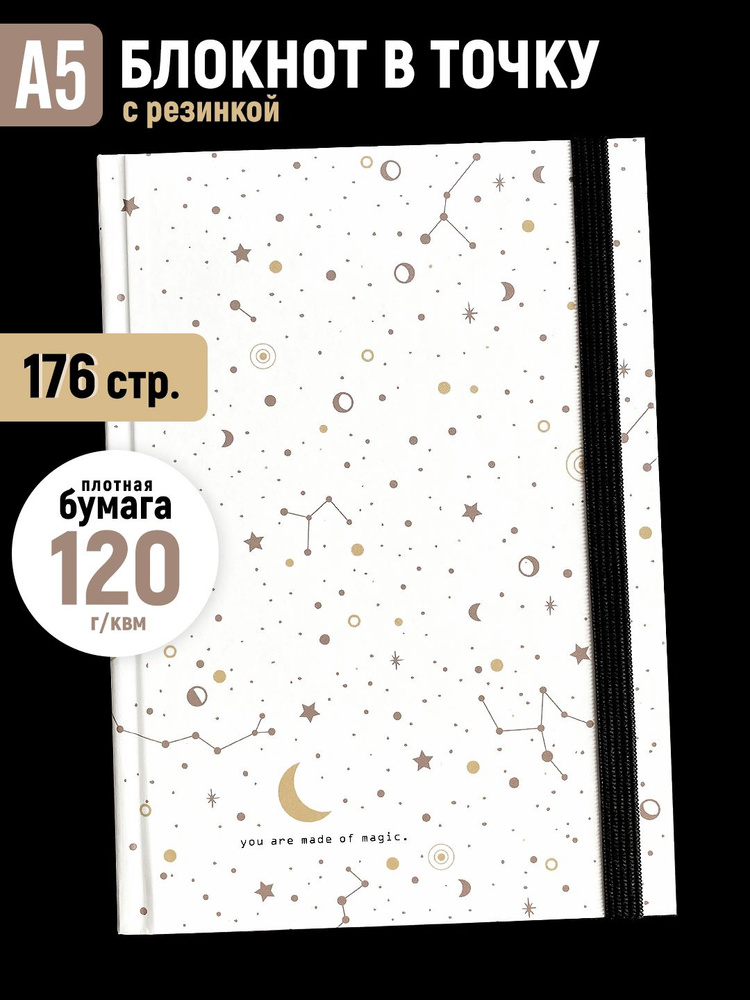 ТОЧКИ СТИКЕРЫ БУМАГА Блокнот A5 (14.8 × 21 см), листов: 88 #1