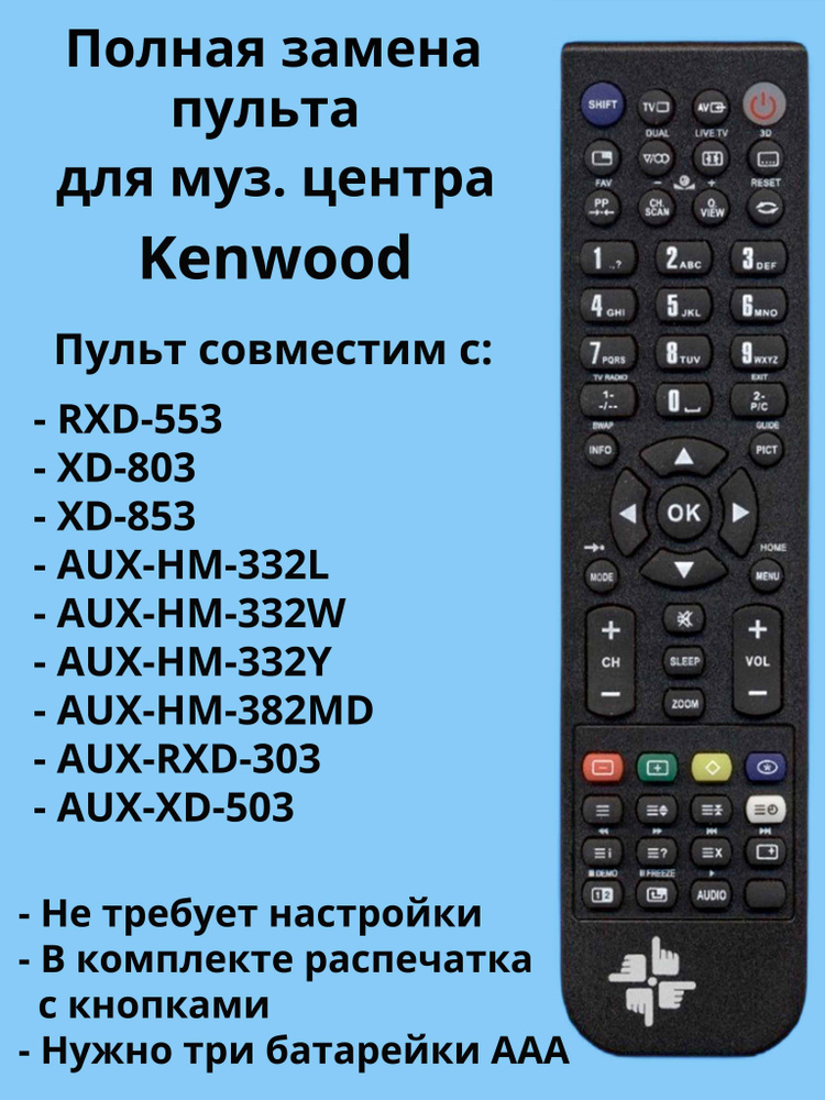 Пульт RC-553E для музыкального центра Kenwood #1