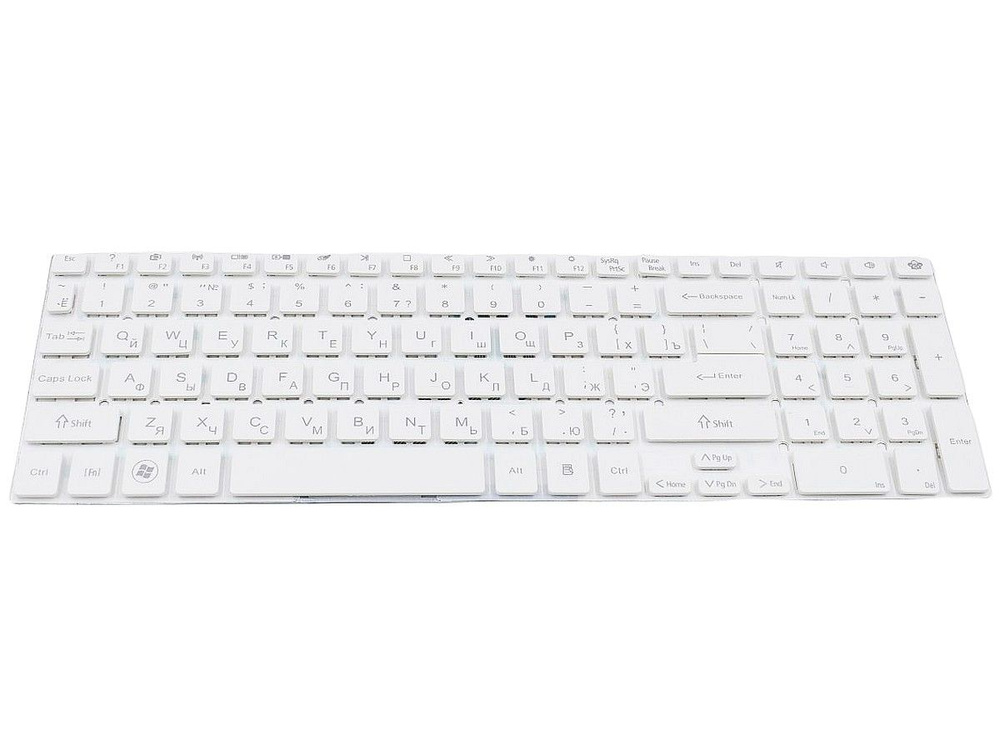 Клавиатура для Packard Bell VG70 ноутбука белая #1
