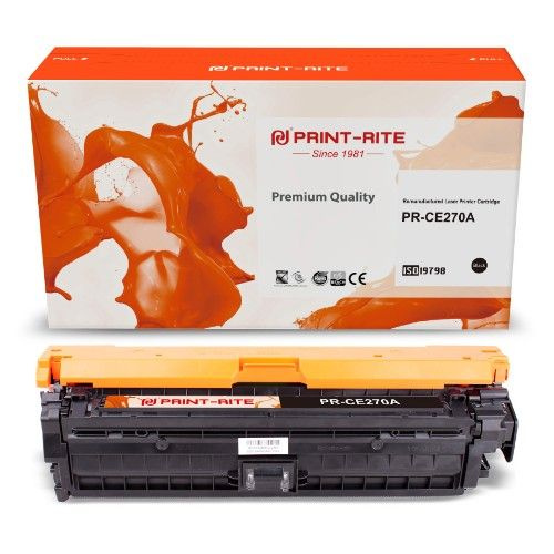 Картридж лазерный Print-Rite TRH865MPU1J PR-CE270A CE270A черный (15000стр.) для HP LJ Ent CP5525  #1