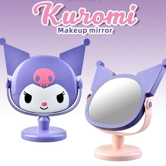 Настольное зеркальце Куроми, Зеркало для макияжа Kuromi Sanrio, Куроми, аниме, Hello Kitty, Хелло Китти #1