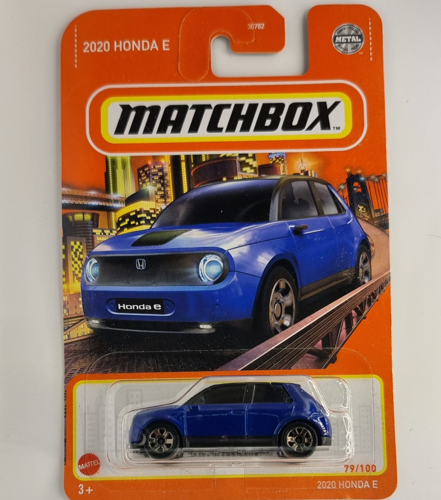 Машинка игрушечная 2020 HONDA E синий matchbox #1