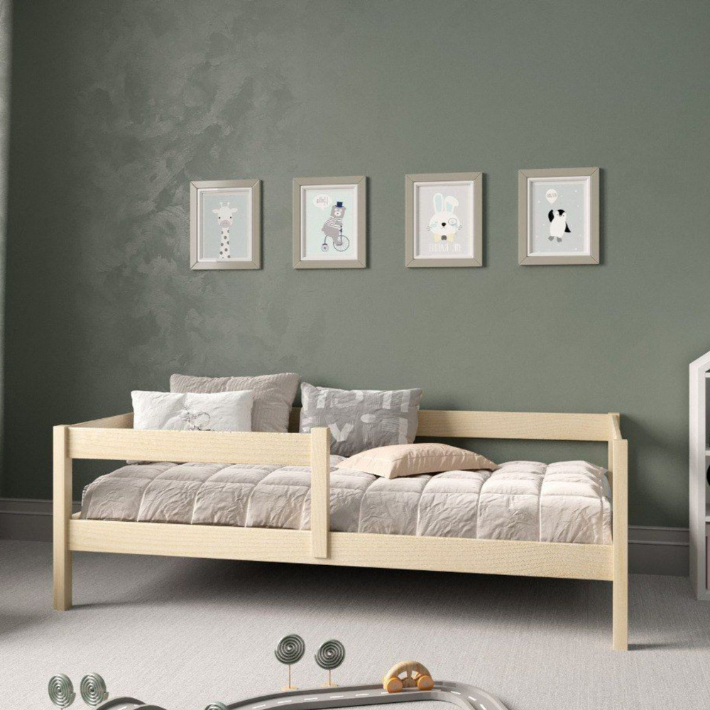 Кровать односпальная с бортиком, 160х80 см, модель ALYA #1