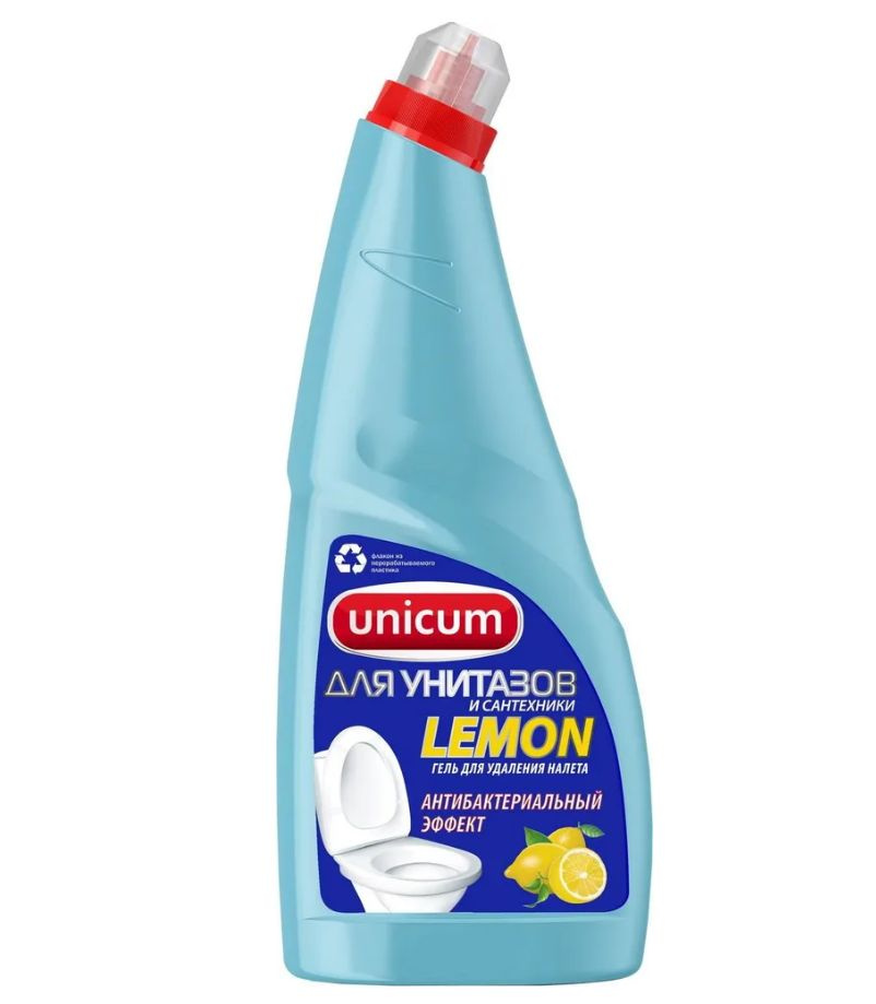 Unicum Гель для чистки унитазов Лимон, 750 мл #1