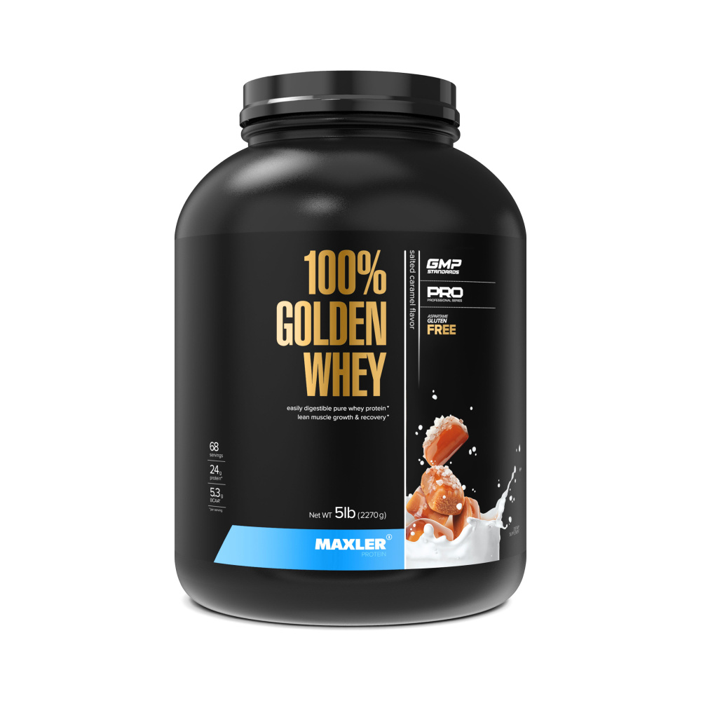 Протеин сывороточный Maxler 100% GOLDEN WHEY 2270г Солёная карамель  #1