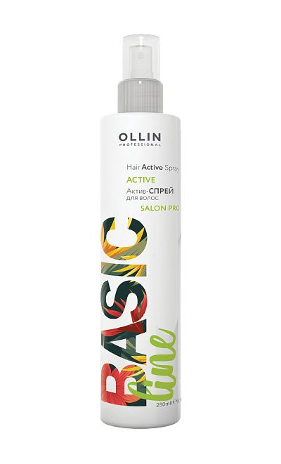 Ollin Basic Line Актив-спрей для блеска волос Hair Active Spray 250мл #1