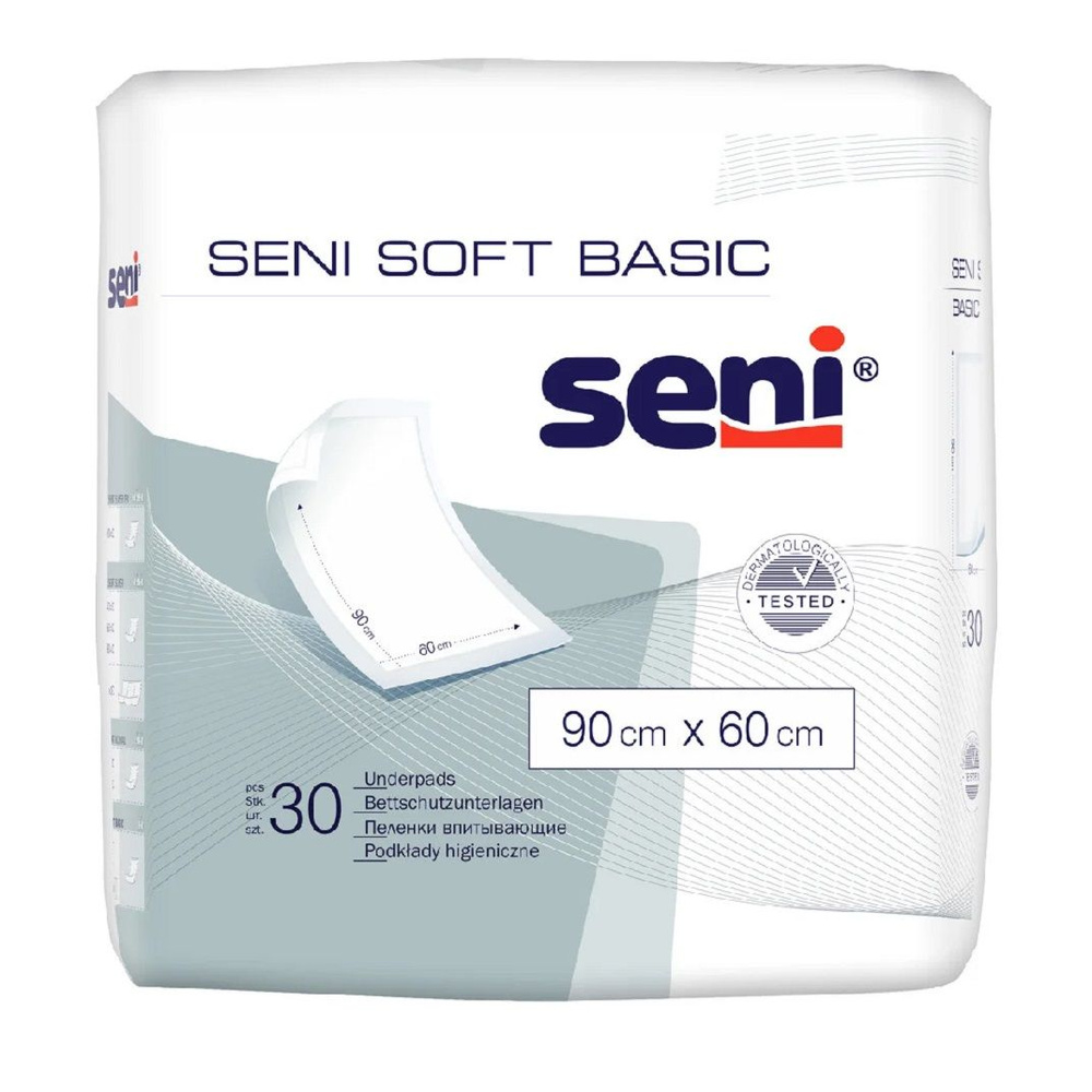 Seni soft Basic Пеленки одноразовые (впитывающие) 90х60 30 шт #1