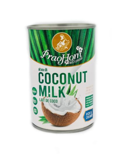 Кокосовое молоко растительный напиток Prao Hom жирность 17-19%, 400 мл.  #1