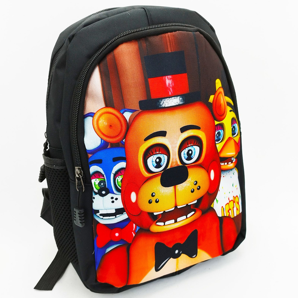 Рюкзак детский Фредди Animatronics, цвет - чёрный / Дошкольный рюкзачок для мальчика и девочки Аниматроники #1