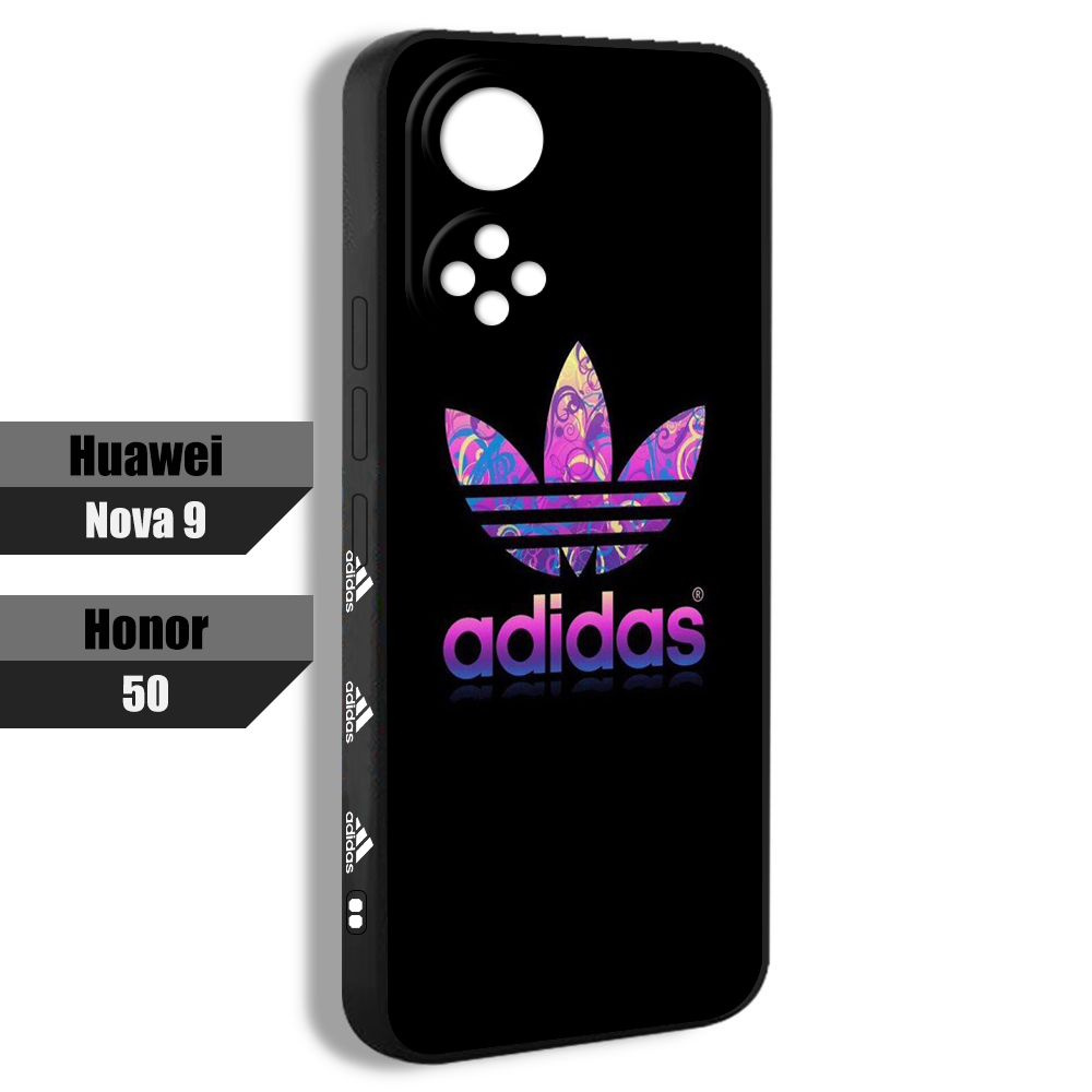 чехол для смартфона Подходит для Honor 50 adidas логотип фиолетовый ретро  мода эстетика YSQ27 - купить с доставкой по выгодным ценам в  интернет-магазине OZON (1513303987)