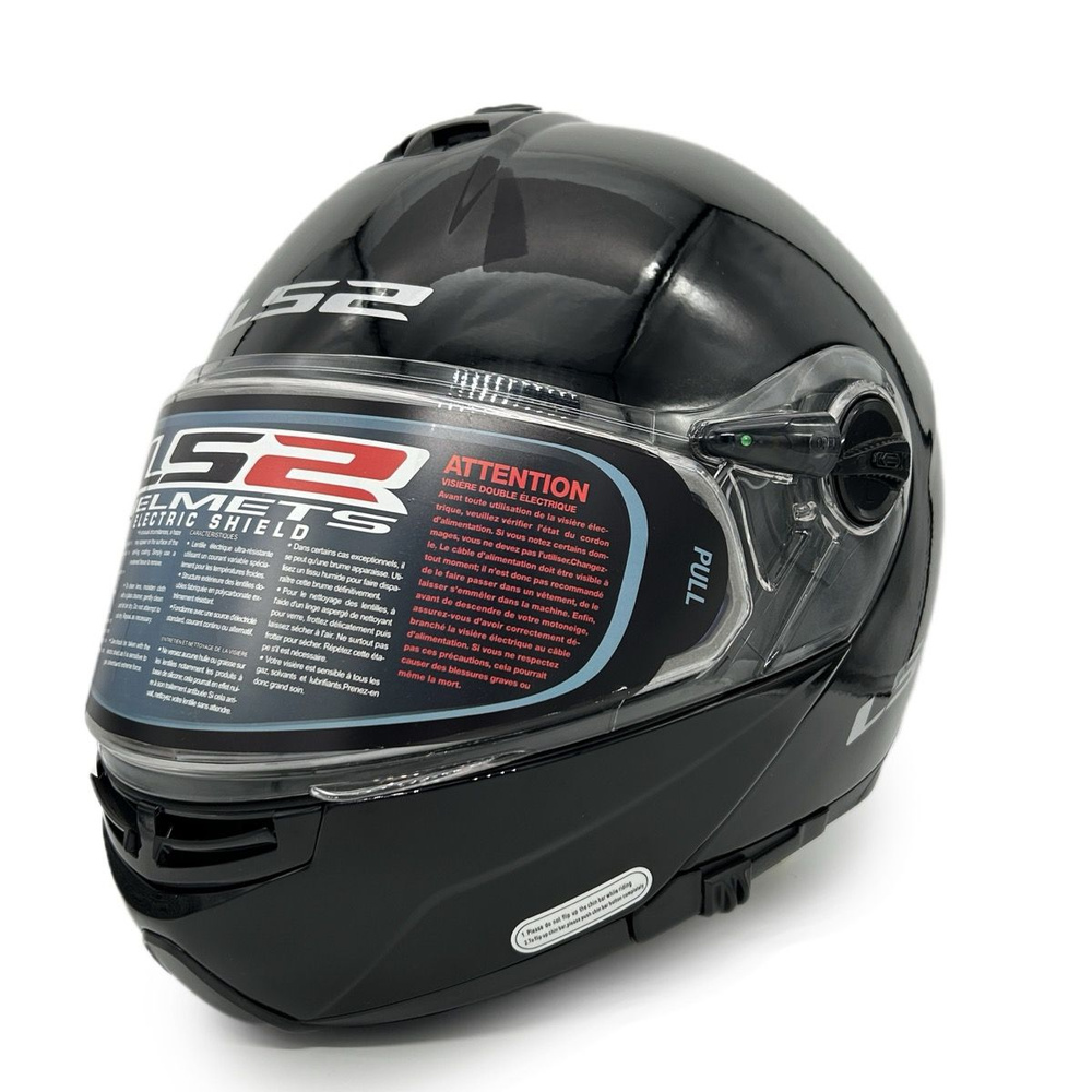Шлем для снегохода LS2 FF325 STROBE ELECTRIC SNOW Gloss Black (ЭП) #1