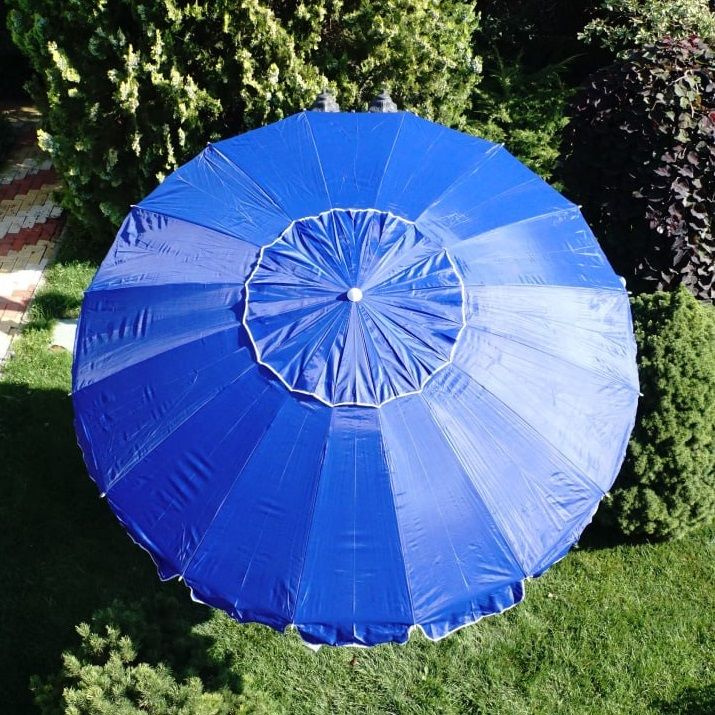 Зонт пляжный, солнцезащитный с клапаном, с наклоном #1