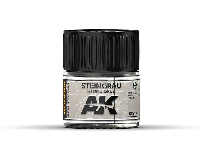 Акриловая лаковая краска AK Interactive Real Colors. Steingrau-Stone Grey RAL 7030. 10 мл  #1