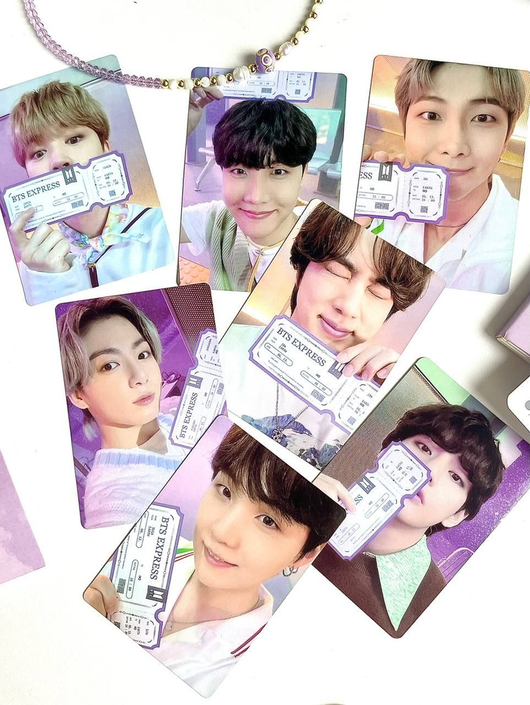 Набор карт BTS, фотокарточки к-поп коллекционные SOWOOZOO, 7 штук, k-pop cards 7 на 10 см  #1