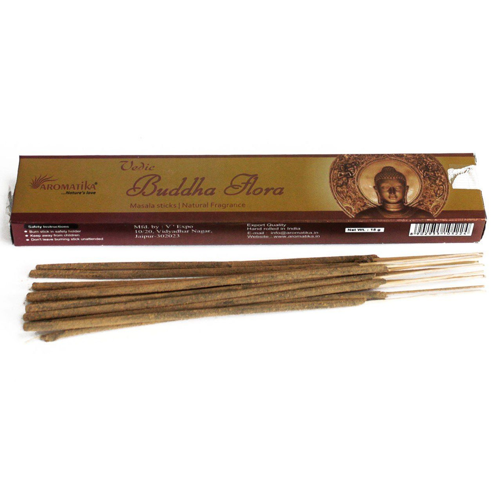 Vedic BUDDHA FLORA Natural Incense Sticks, Aromatika (БУДДА ФЛОРА натуральные ароматические палочки, #1