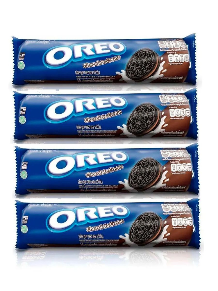 Печенье Oreo сэндвич с шоколадным кремом, 119.6 г х 4 шт #1