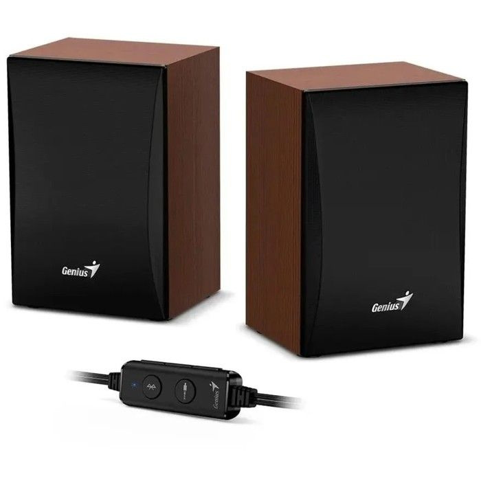 Компьютерные колонки 2.0 Genius SP-HF380BT, 2х1.5Вт, USB, дерево #1