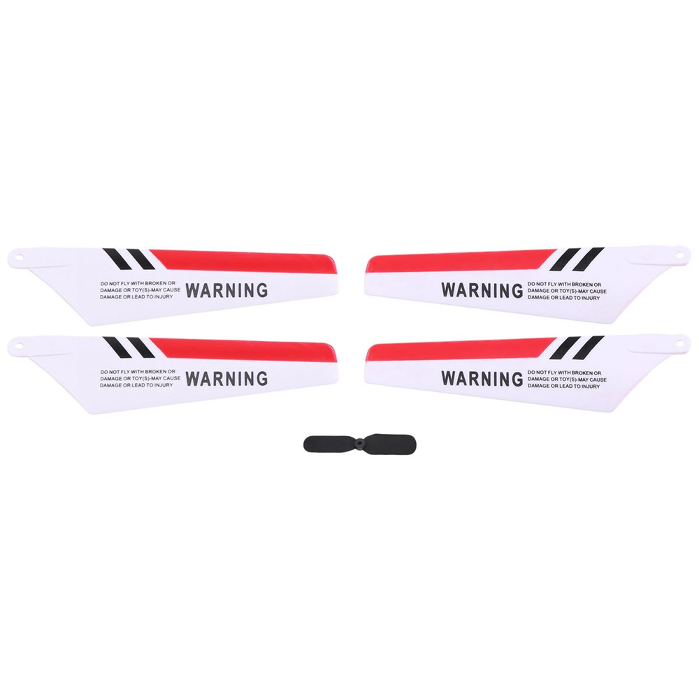 Syma 4 x Blades Syma S107 S107G Gyro Remote Control Helicopter Запчасти Ремонт RED #1