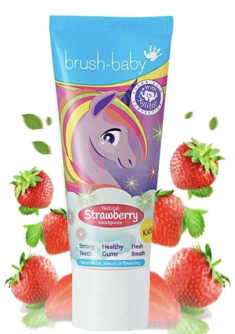 Зубная паста Brush-Baby Strawberry 3+ #1