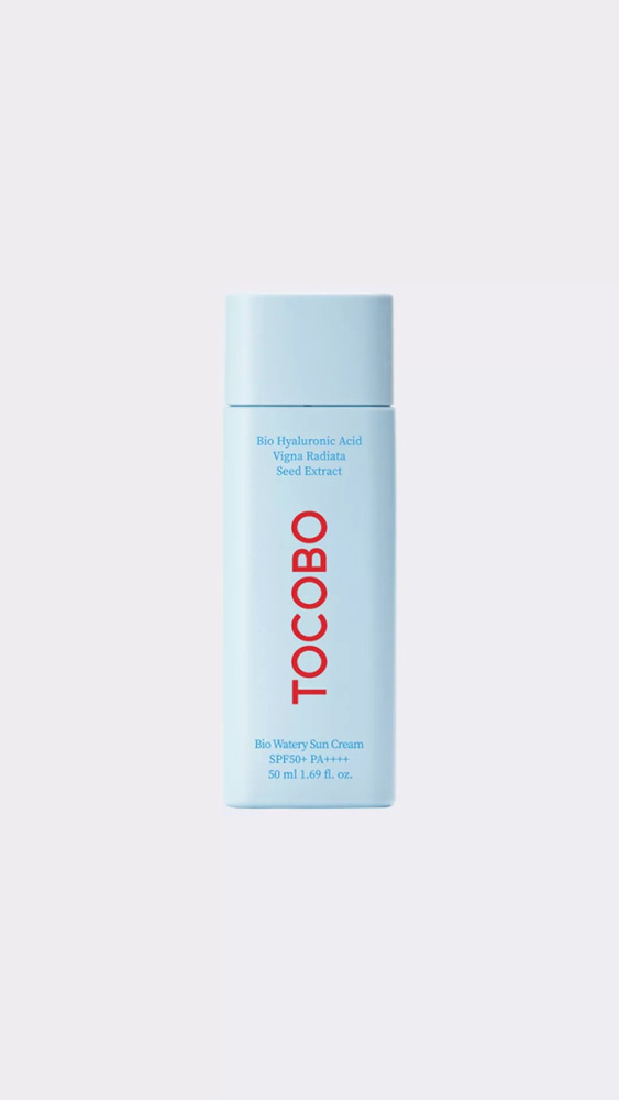 TOCOBO, Bio Watery Sun Cream SPF50+, Веганский солнцезащитный крем с экстрактом бобов маша  #1