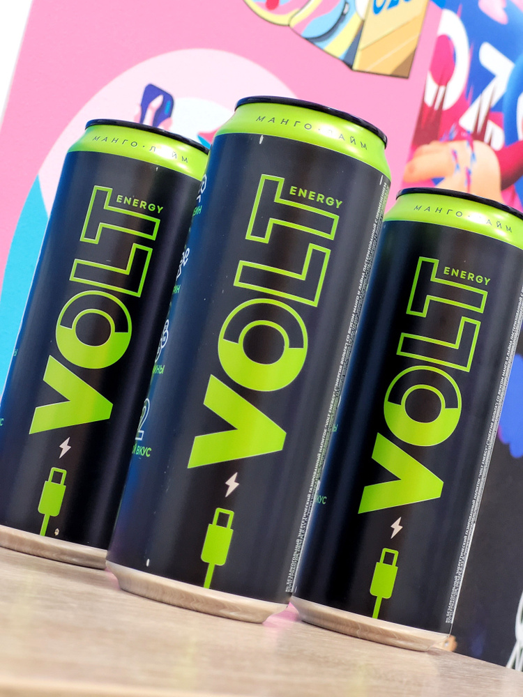 Энергетический напиток Volt Energy Манго - Лайм, 450 мл, 6 шт. #1