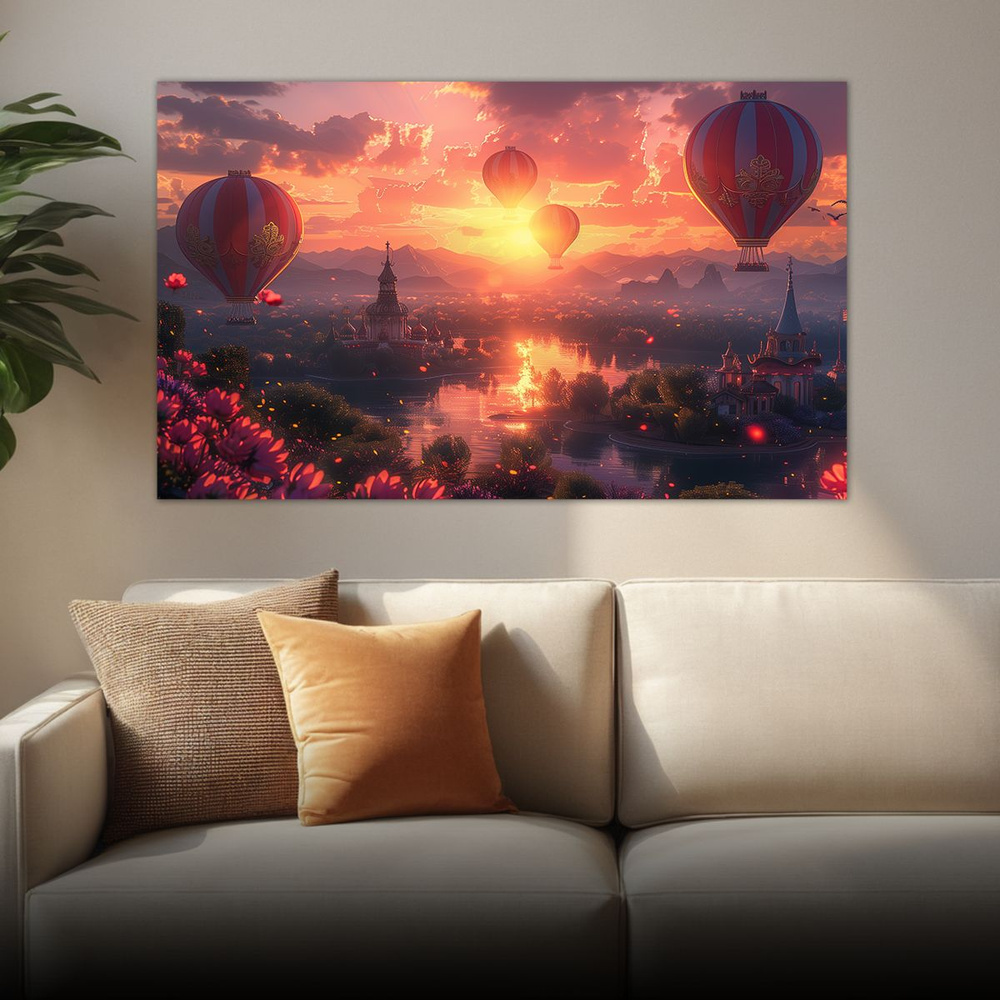 ДоброДаров Картина "Воздушные шары", 102  х 61 см #1