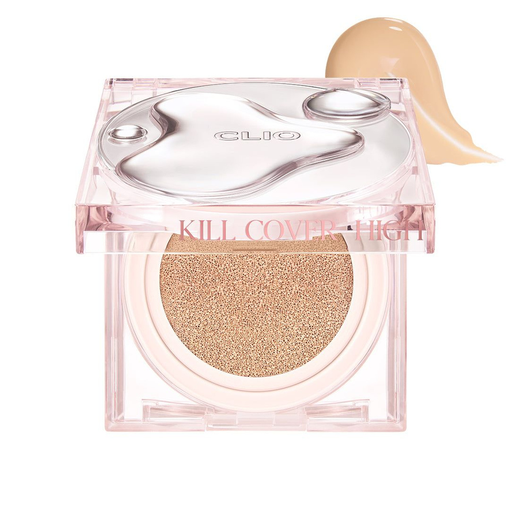 CLIO kill cover mesh glow cushion тональный кушон с запасным блоком, №4 Ginger, 30 гр, SPF50+, PA+++, #1