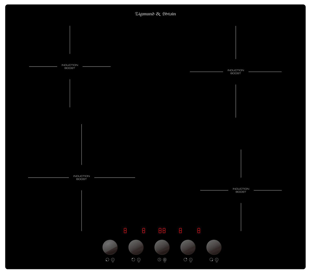 Варочная панель индукционная Zigmund & Shtain CI 45.6 B / независимая / стеклокерамическая поверхность #1