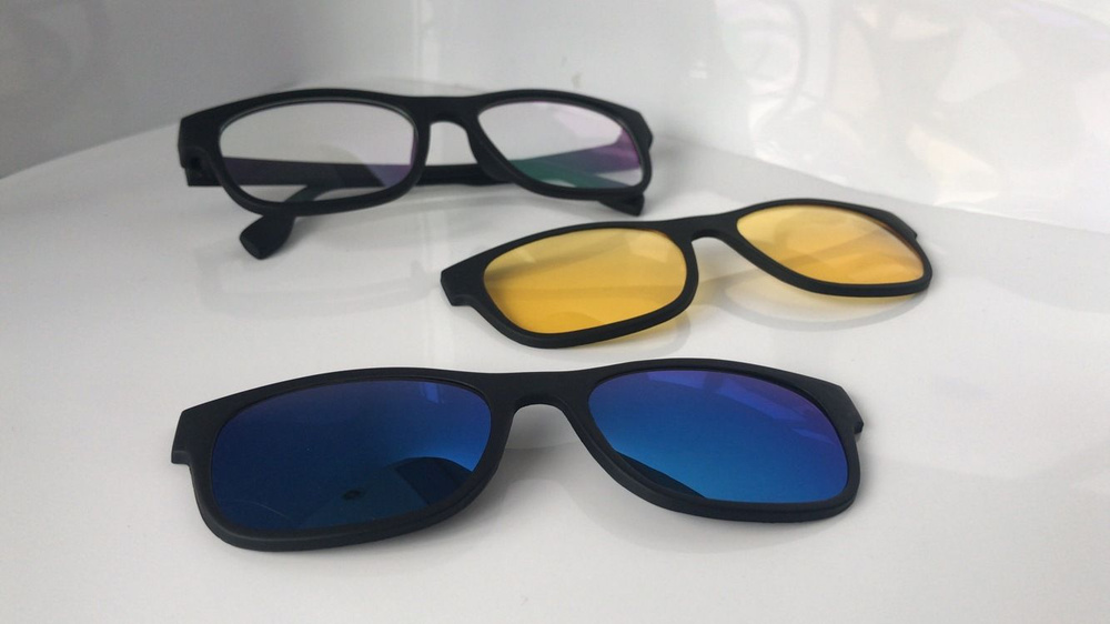 Солнцезащитные очки с магнитными насадками, 3 в 1 #1