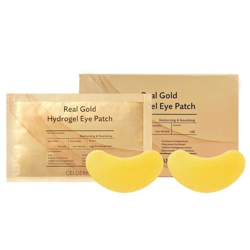 Celderma Гидрогелевые высоко-эффективные патчи, корейский люкс (20 шт)Real Gold Hydrogel Eye Patch  #1