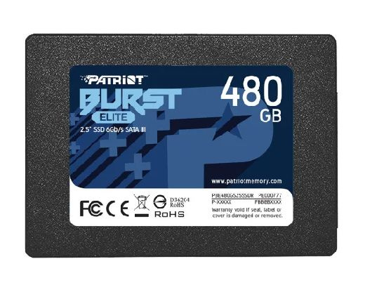 Patriot 480 ГБ Внутренний SSD-диск Твердотельный накопитель SSD Patriot Burst Elite 480GB SATA (Твердотельный #1