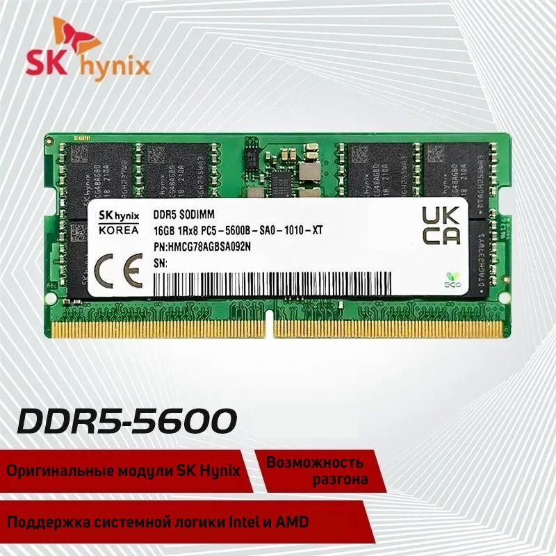 SK hynix Оперативная память SK Hynix DDR5 1x8 ГБ (DDR5_8Gb) #1