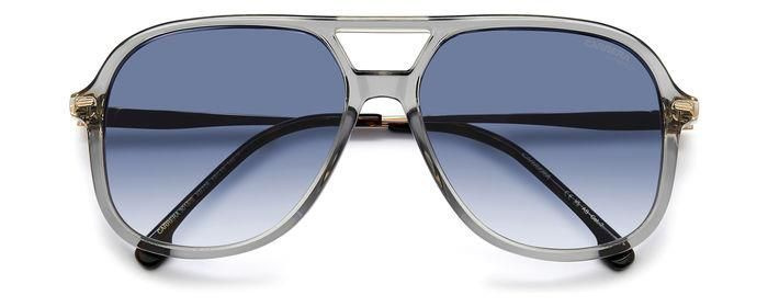 Женские солнцезащитные очки Carrera CARRERA 3018/S KB7 08, цвет: серый, цвет линзы: голубой, авиаторы, #1