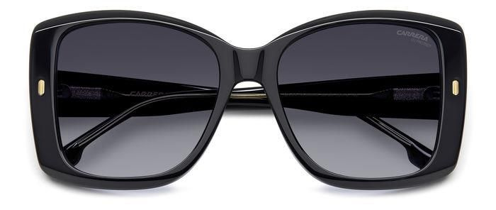 Женские солнцезащитные очки Carrera CARRERA 3030/S 807 9O, цвет: черный, цвет линзы: серый, бабочка, #1