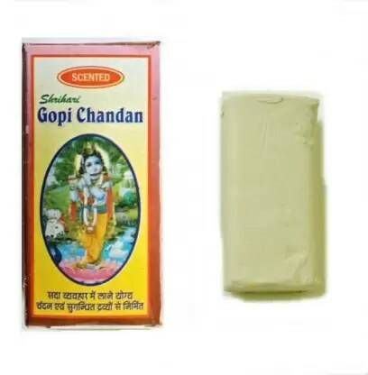 Scented Shrihari GOPI CHANDAN (ГОПИ ЧАНДАН глина для нанесения тилаки), 50-60 г.  #1